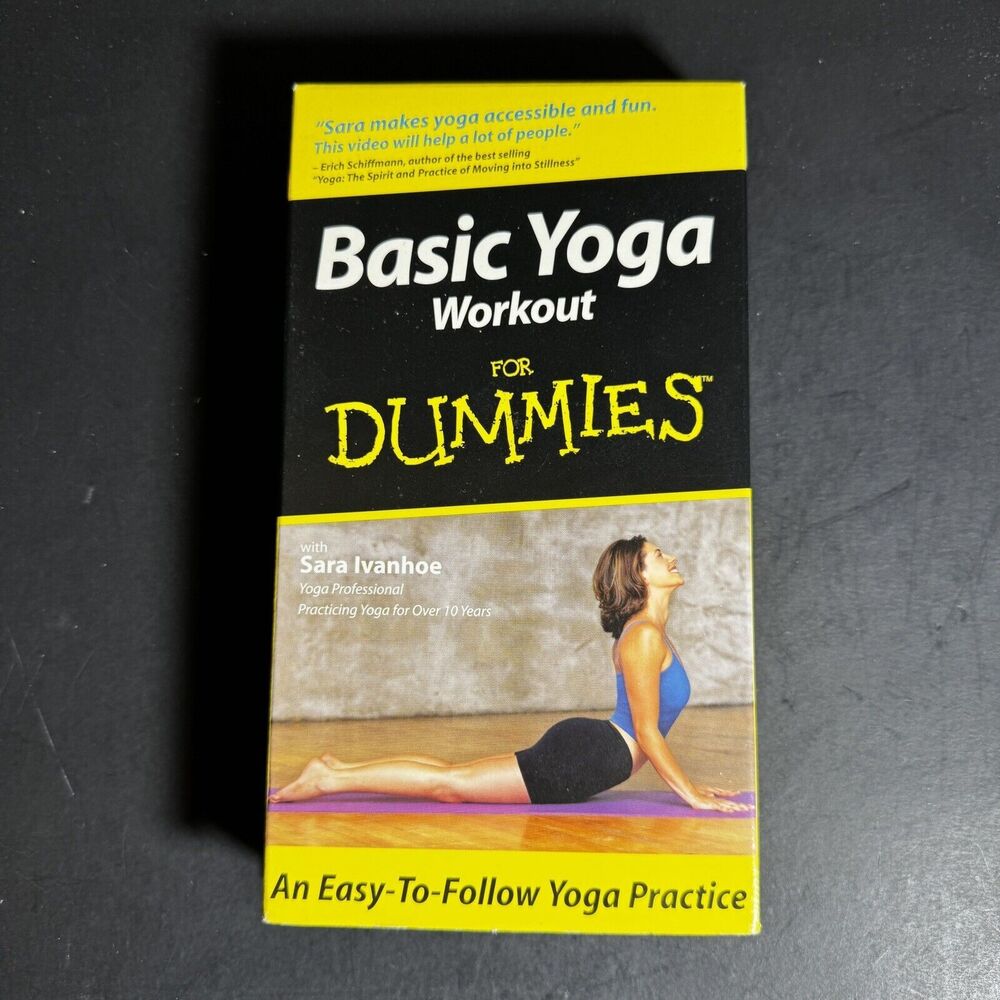Basic Yoga Workout For Dummies VHS Tape Used Fitness [Item 0051]